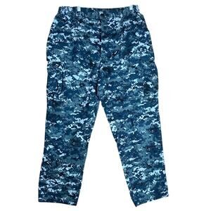 US Navy NWU Type I Trousers Blue Digital Camouflage Uniform Large Regular